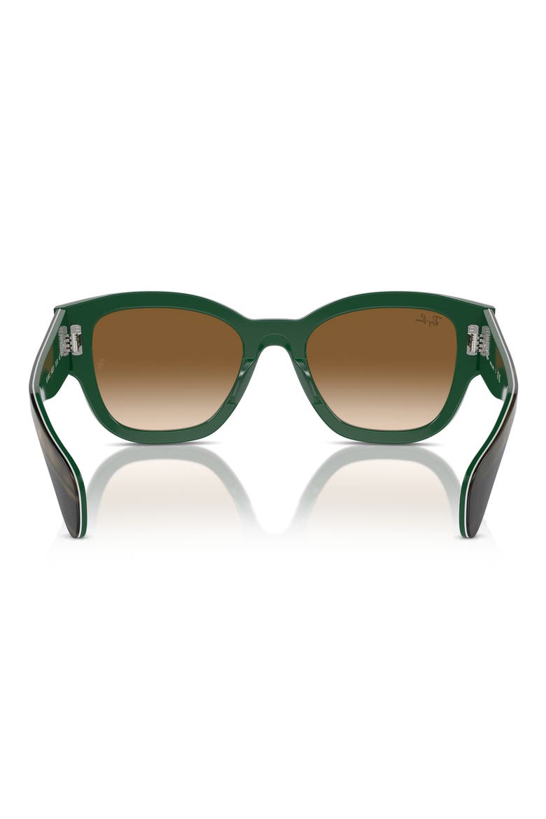 Jorge 52mm Gradient Square Sunglasses, Alternate, color, BROWN/ GREEN