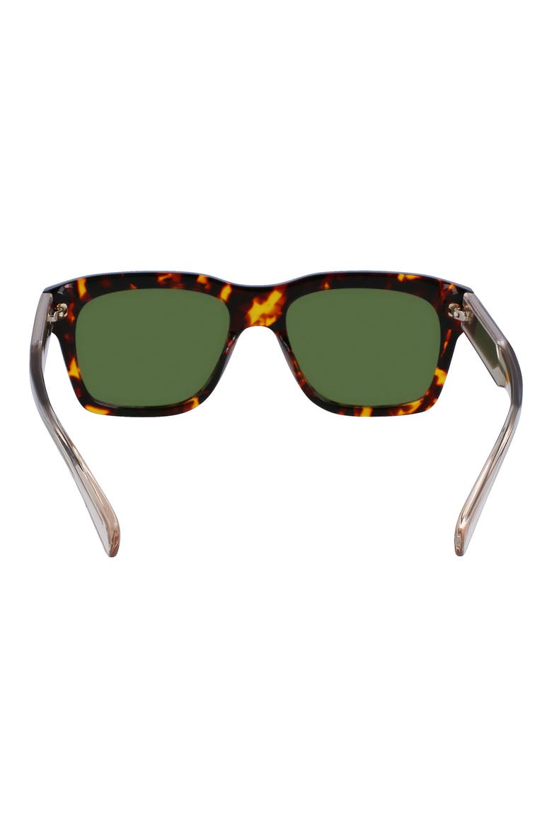 56mm Polarized Rectangular Sunglasses, Alternate, color, DARK TORTOISE