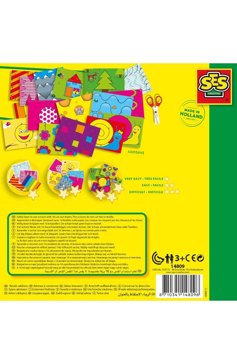 SES Creative I Learn To Use Scissors Skill Building Kit, Ages 3+, Alternate, color, Multicolored