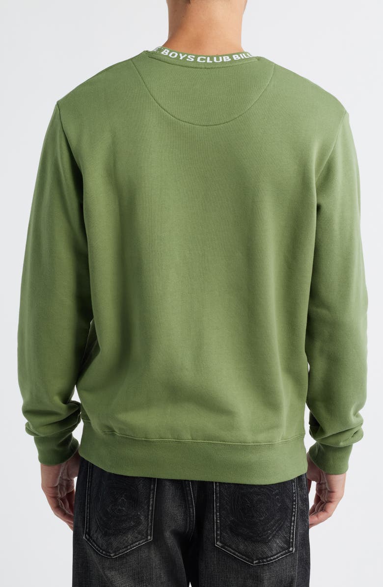 Billionaire Boys Club BB Cosmo Crewneck Sweatshirt, Alternate, color, Vineyard Green