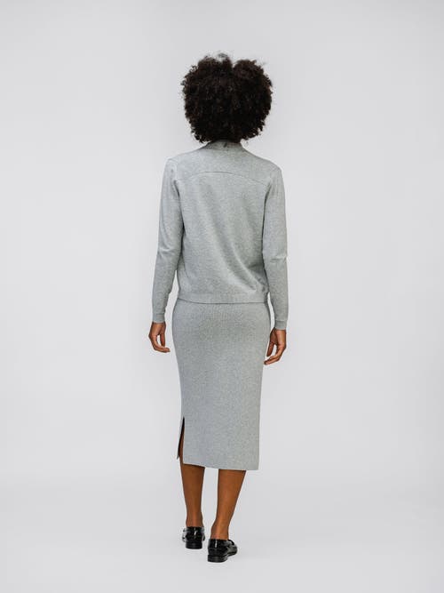 Ministry Of Supply Atlas Skirt In Nickel Grey Heather