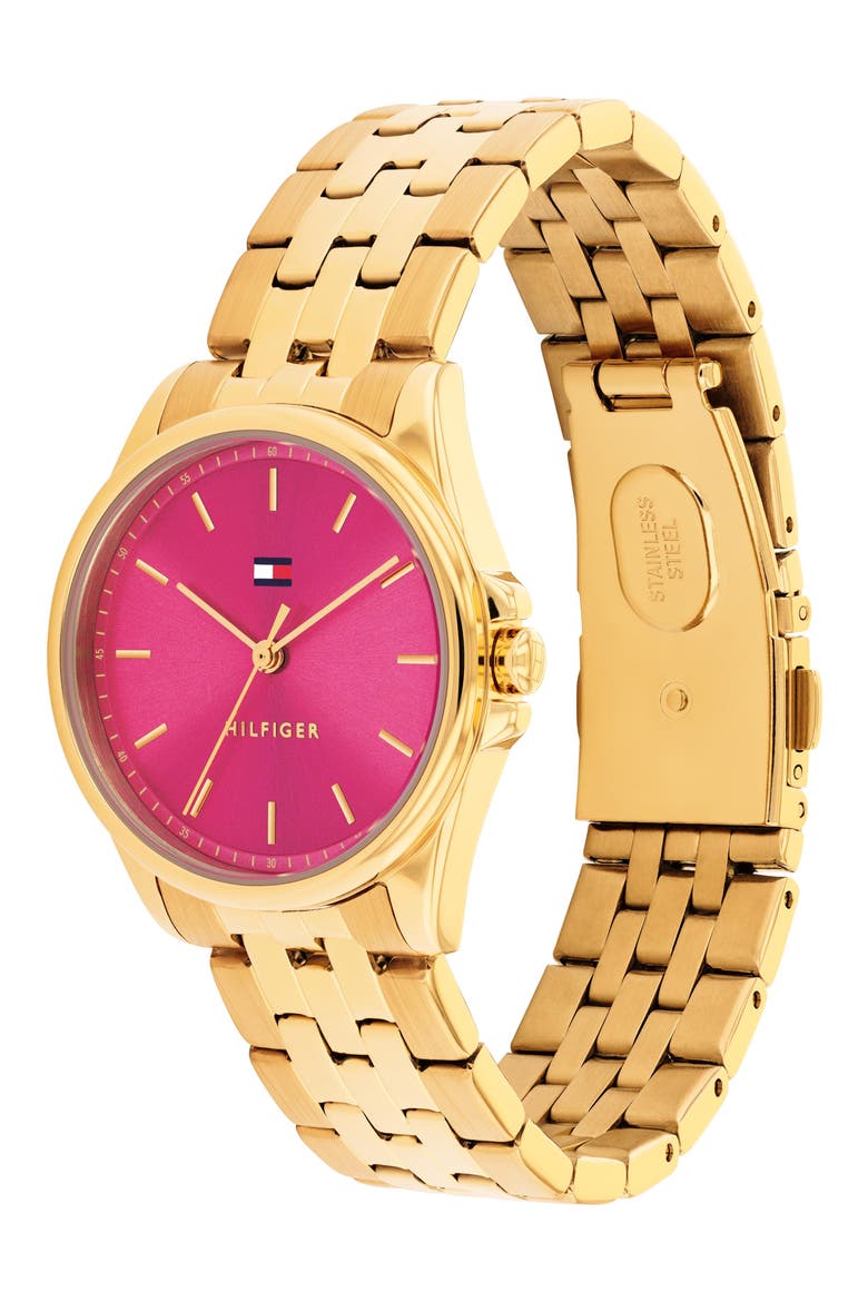 Jade Link Bracelet Watch, Alternate, color, PINK