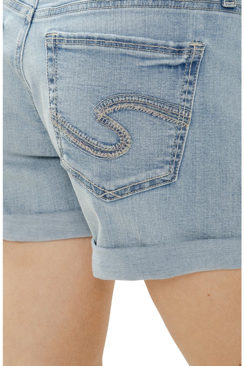 Mid Rise Denim Boyfriend Shorts, Alternate, color, BOOGIE