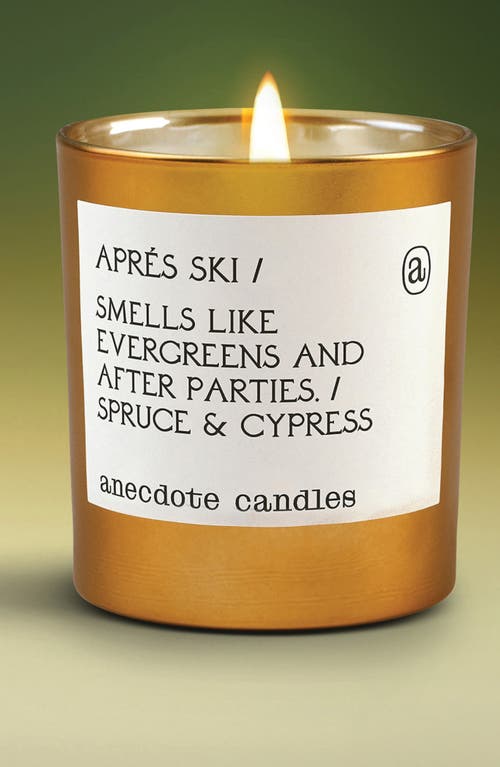 Anecdote Candles Aprés Ski Candle In Gold