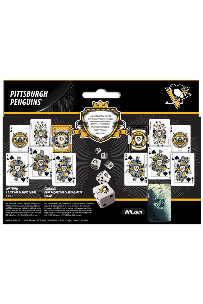 Pittsburgh Penguins Playing Cards & Dice, Alternate, color, Multicolor