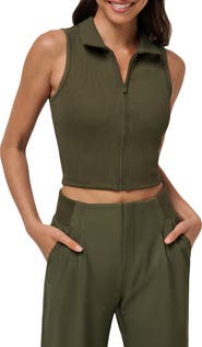 TravisMathew Midline Zip Polo Tank