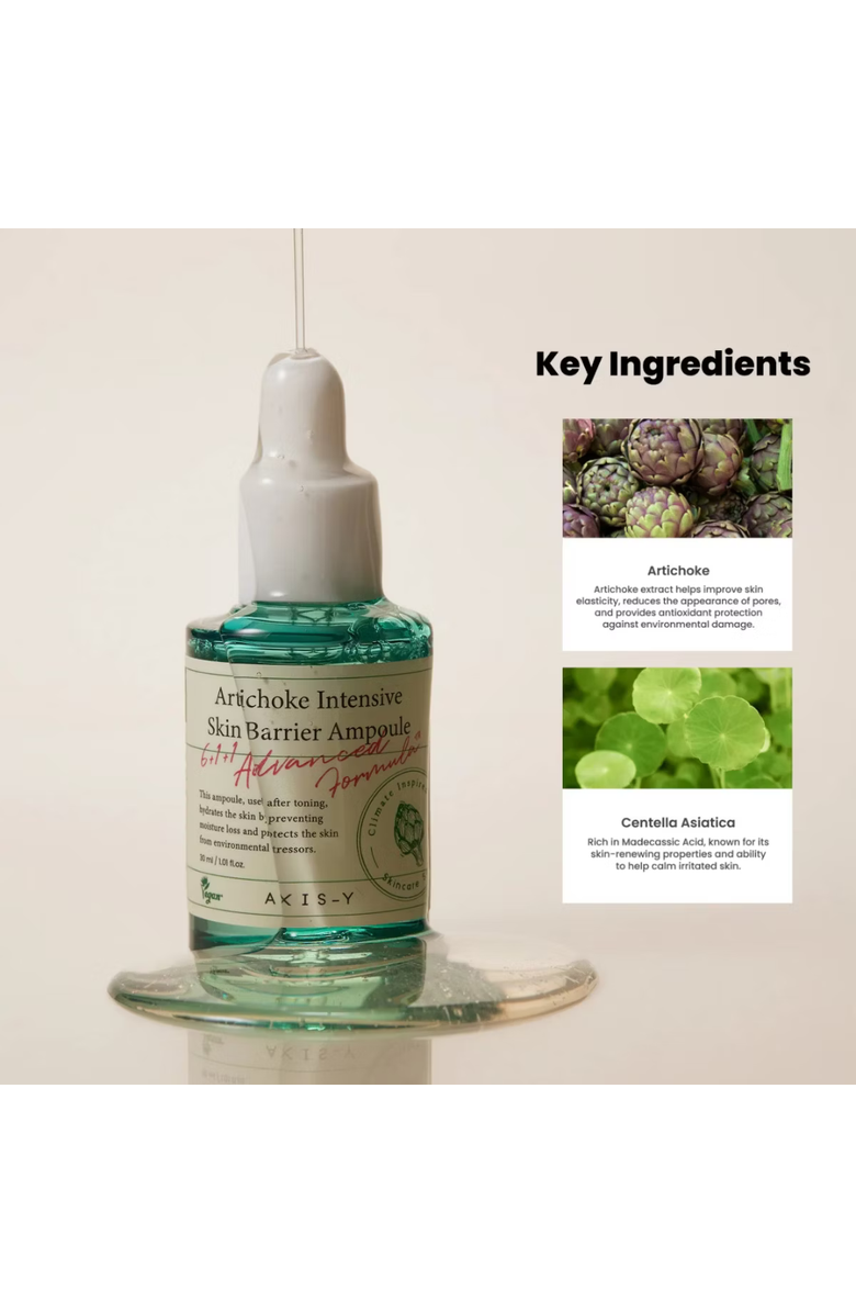 AXIS-Y Artichoke Intensive Skin Barrier Ampoule, Alternate, color, Green