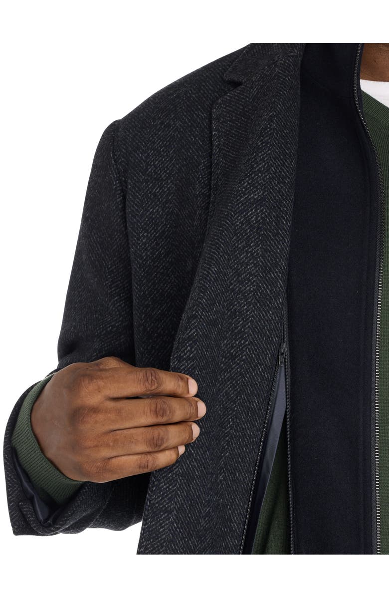 JV Reflex Big & Tall Darren X Overcoat, Alternate, color, Navy