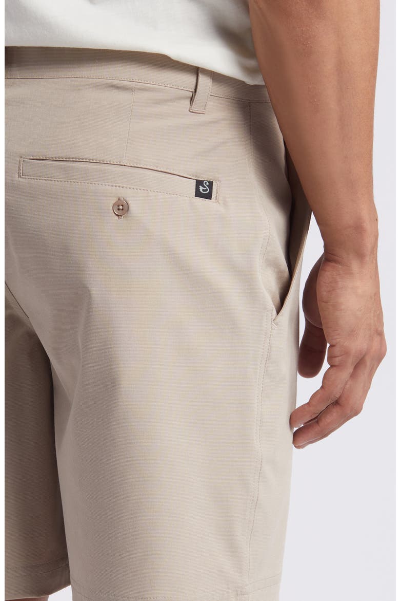 Ethan Flat Front Golf Shorts, Alternate, color, TAN