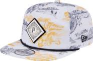 New Era Men's New Era White Pittsburgh Pirates Printed Island Golfer Snapback Hat
