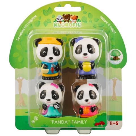 Panda Family 4 Mini Bear Figures Playset