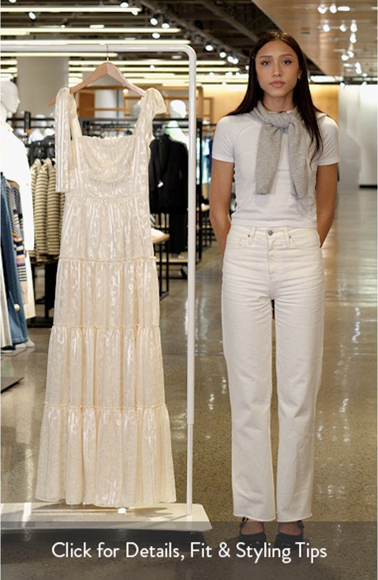 Andrea Jacquard Maxi Cocktail Dress, sales video thumbnail