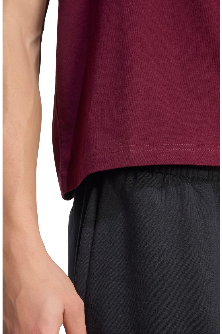 Trefoil Essentials Fleece Sweatpants, Alternate, color, BLACK