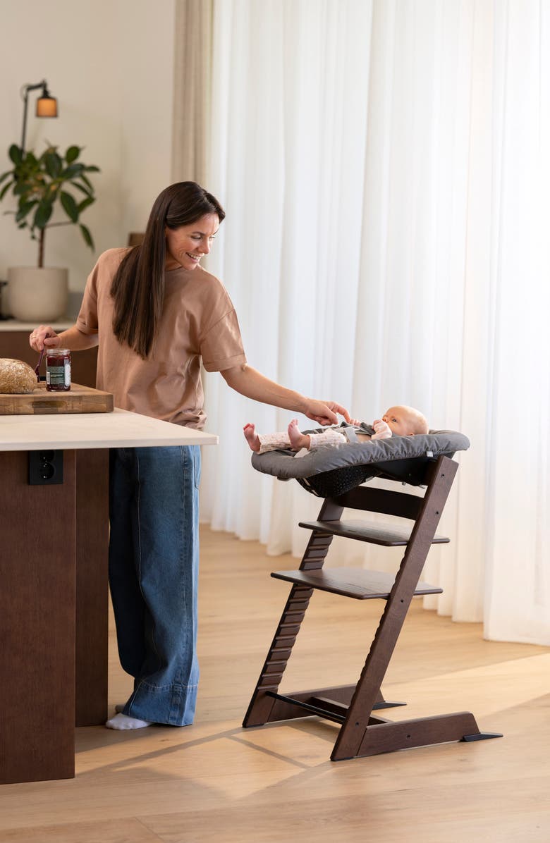 Stokke Tripp Trapp<sup>®</sup> Highchair², Cushion, Newborn Set & Stokke<sup>®</sup> Tray $597 Value, Alternate, color, Black