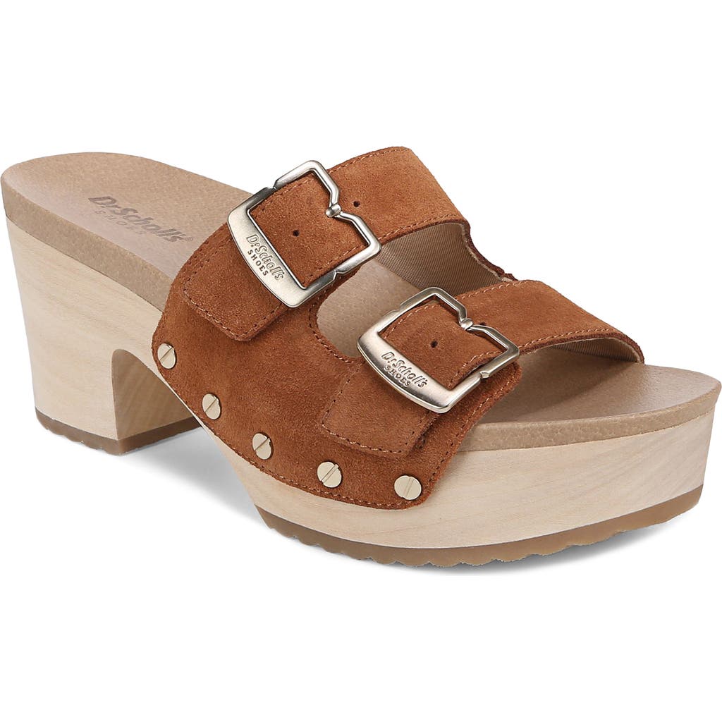 Dr. Scholl's Original Vibe Platform Slide Sandal In Brown