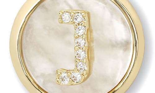 Melinda Maria Baby Love Letters Initial Pendant Necklace In Gold J
