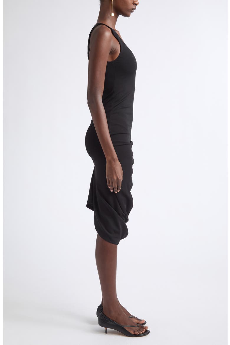Regata Scoop Neck Midi Dress, Alternate, color, BLACK