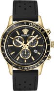 Versace Sport Chronograph Silicone Strap Watch, 44mm