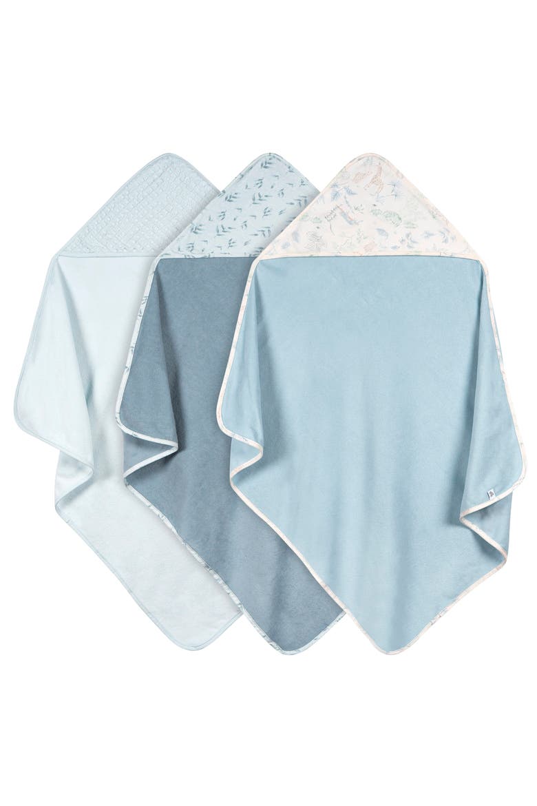 Hooded Towels Set, One Size, Main, color, Soft Blue Tones