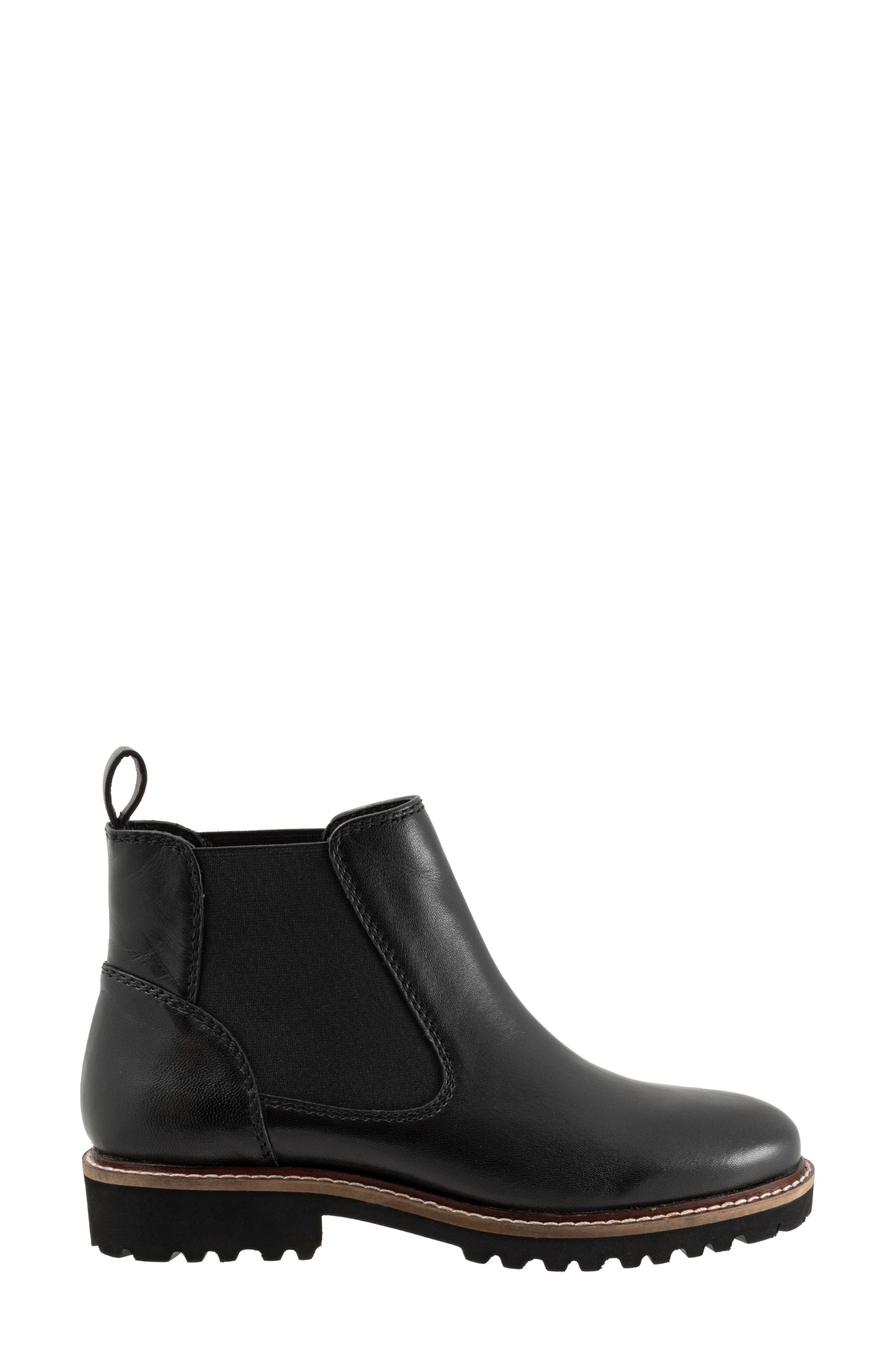 SoftWalk<sup>®</sup> Indy Chelsea Boot, Alternate, color, Black Smooth