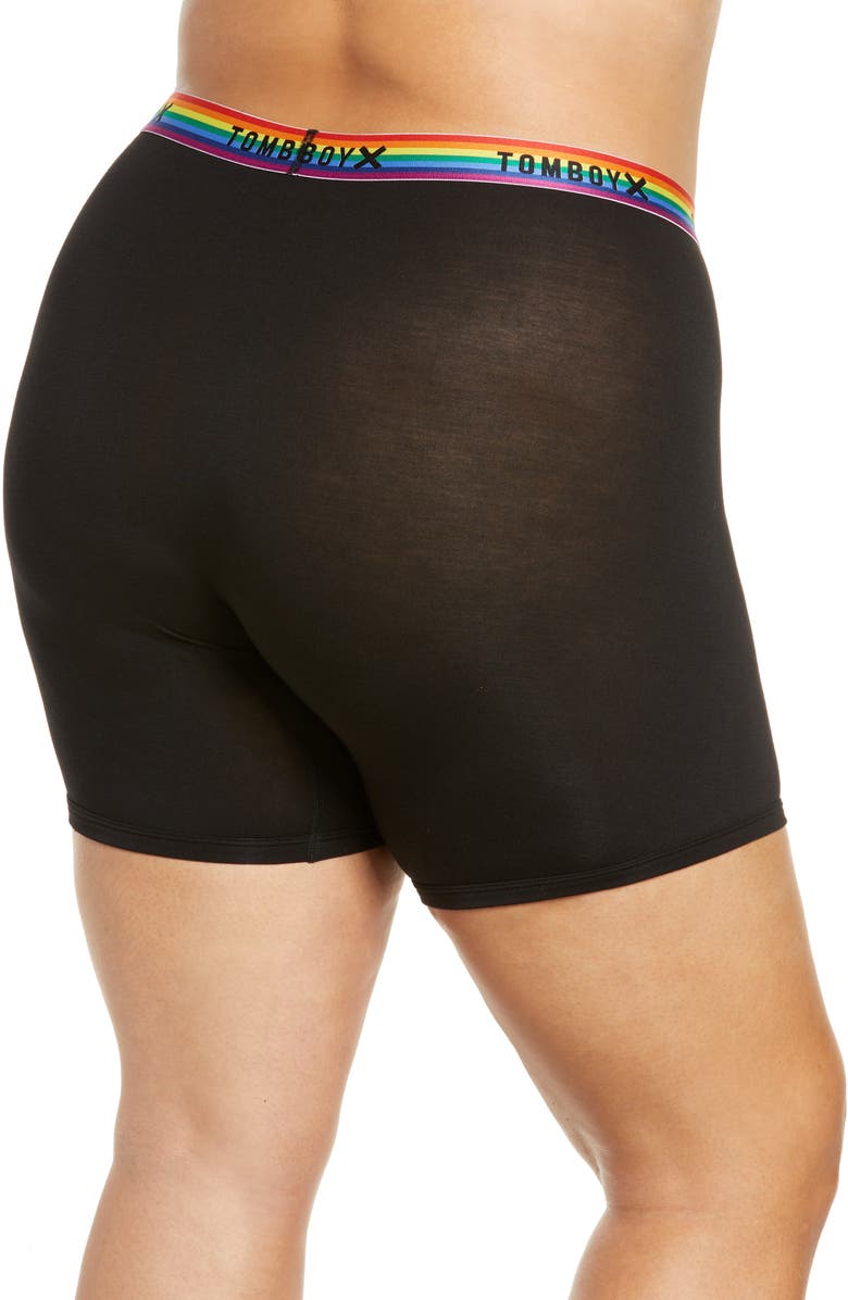 TomboyX 6-Inch Stretch Cotton Boxer Briefs, Alternate, color, 
