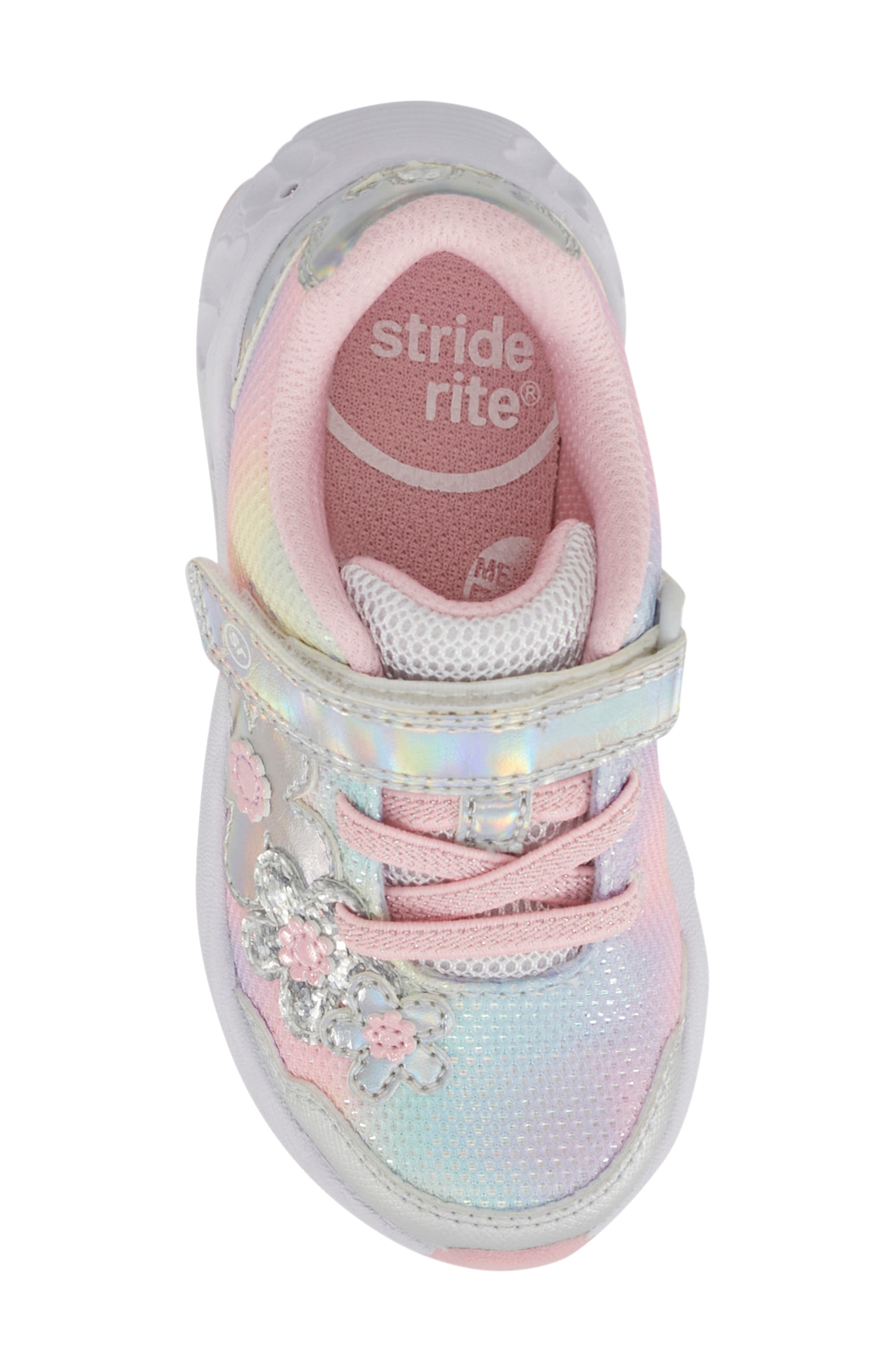 Stride Rite Kids
 Lighted Glimmer 2.0 Sneaker, Alternate, color, Rainbow