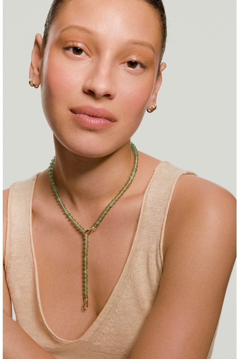 Isla Adjustable Lariat Necklace, Alternate, color, Aventurine