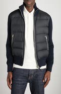 TOM FORD Mixed Media Zip Cardigan