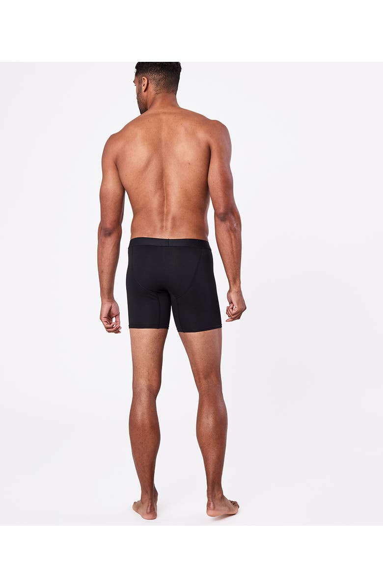 Pact Organic Cotton Everyday Extended Boxer Brief 4-Pack, Alternate, color, Black