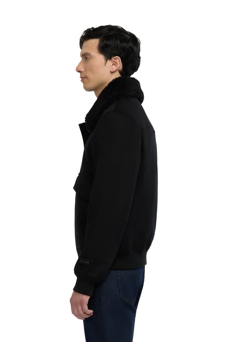 Lebron Lightweight Wool Bomber Jacket, Alternate, color, Black
