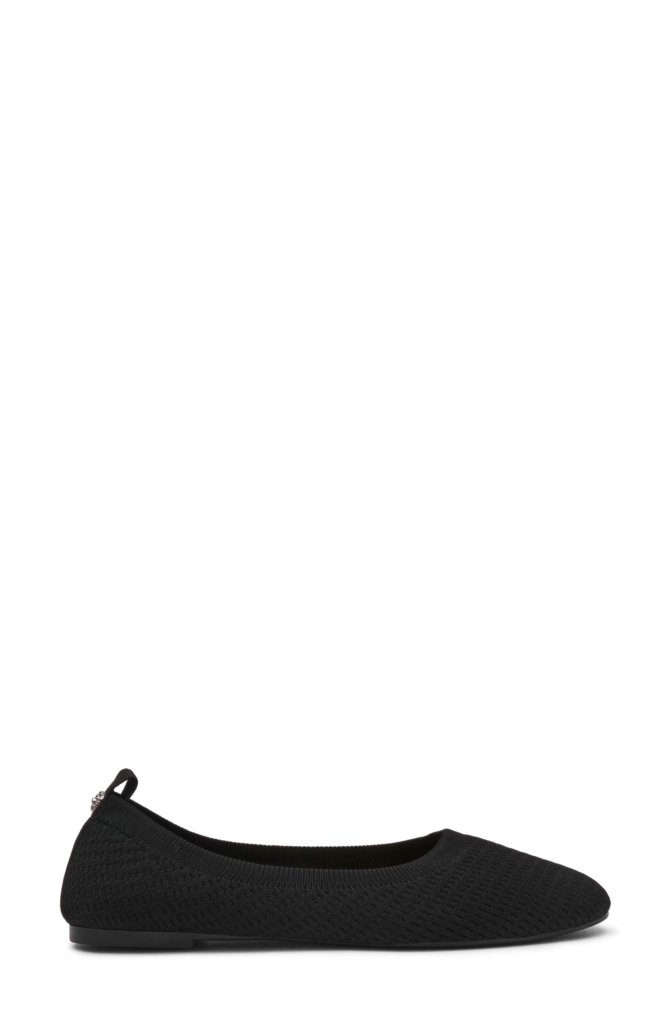 Anne Klein Joyy Knit Ballet Flat, Alternate, color, Black