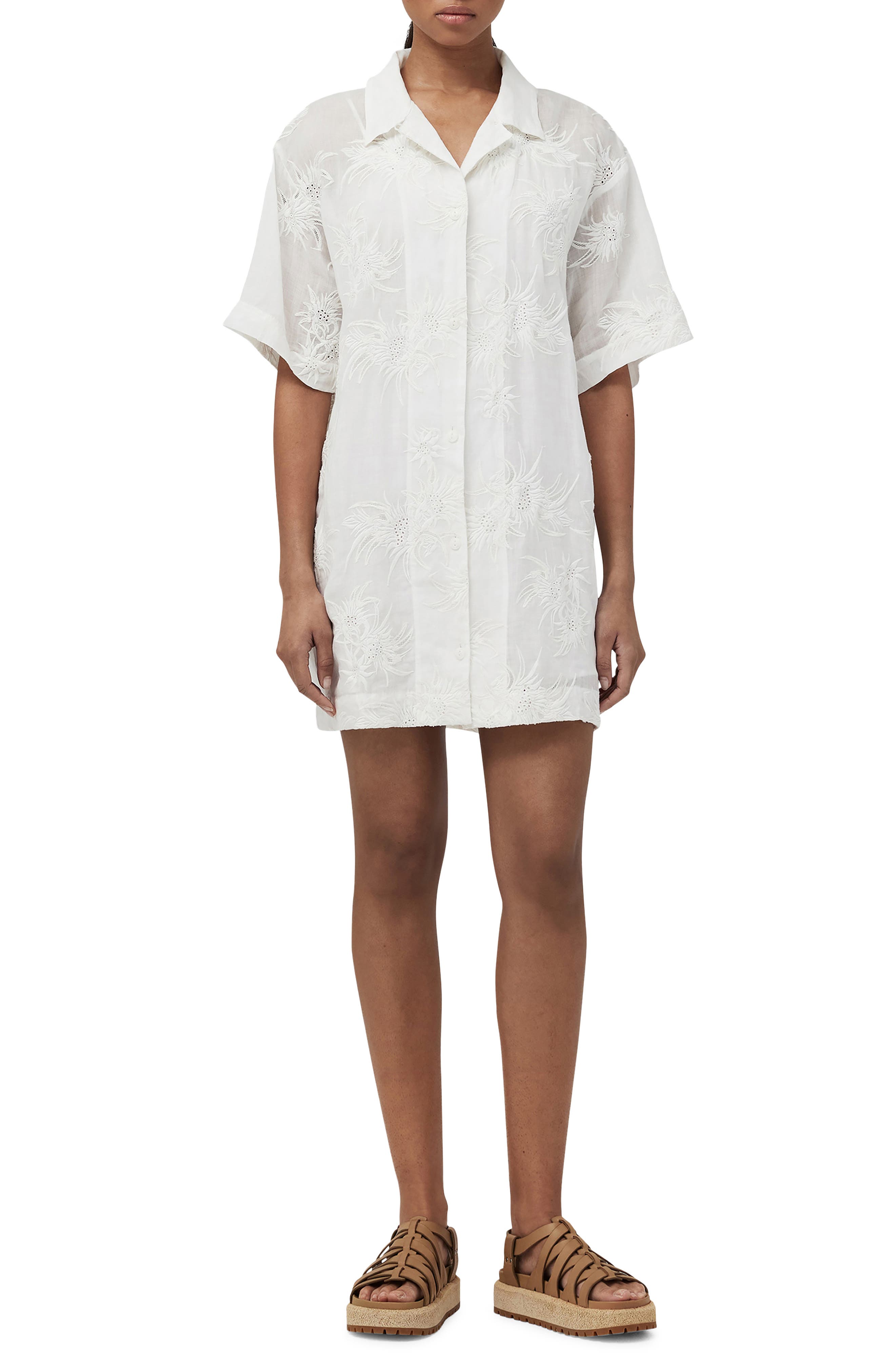 rag & bone Reed Floral Embroidered Shirtdress