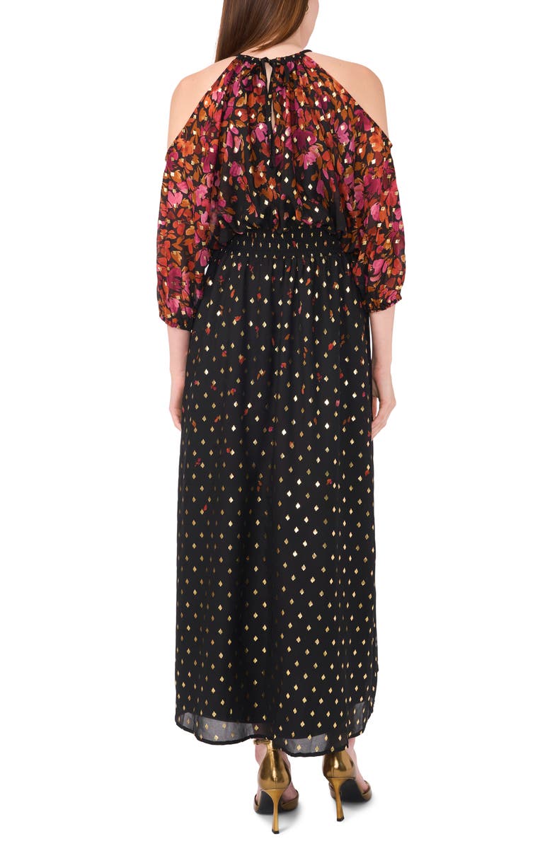 Halogen<sup>®</sup> Cold Shoulder Maxi Dress, Alternate, color, 