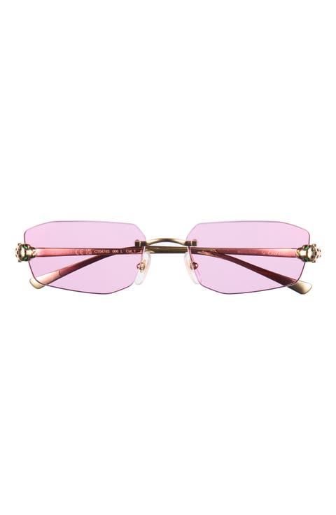 56mm Geometric Sunglasses