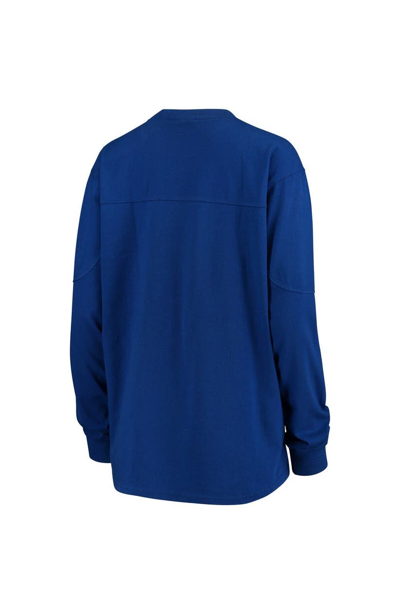 PRESSBOX Women's Royal Kansas Jayhawks Edith Long Sleeve T-Shirt, Alternate, color, 