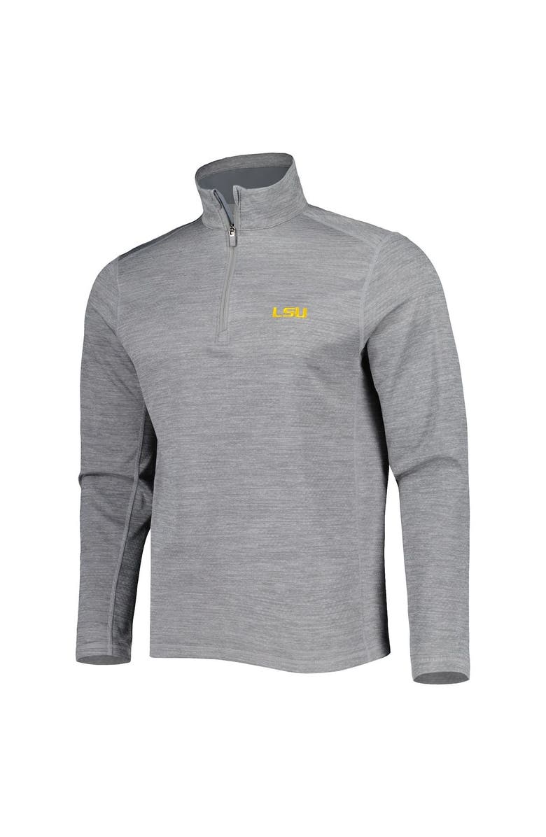 vineyard vines Men's Vineyard Vines Gray LSU Tigers Sankaty Quarter-Zip Sweatshirt, Alternate, color, 