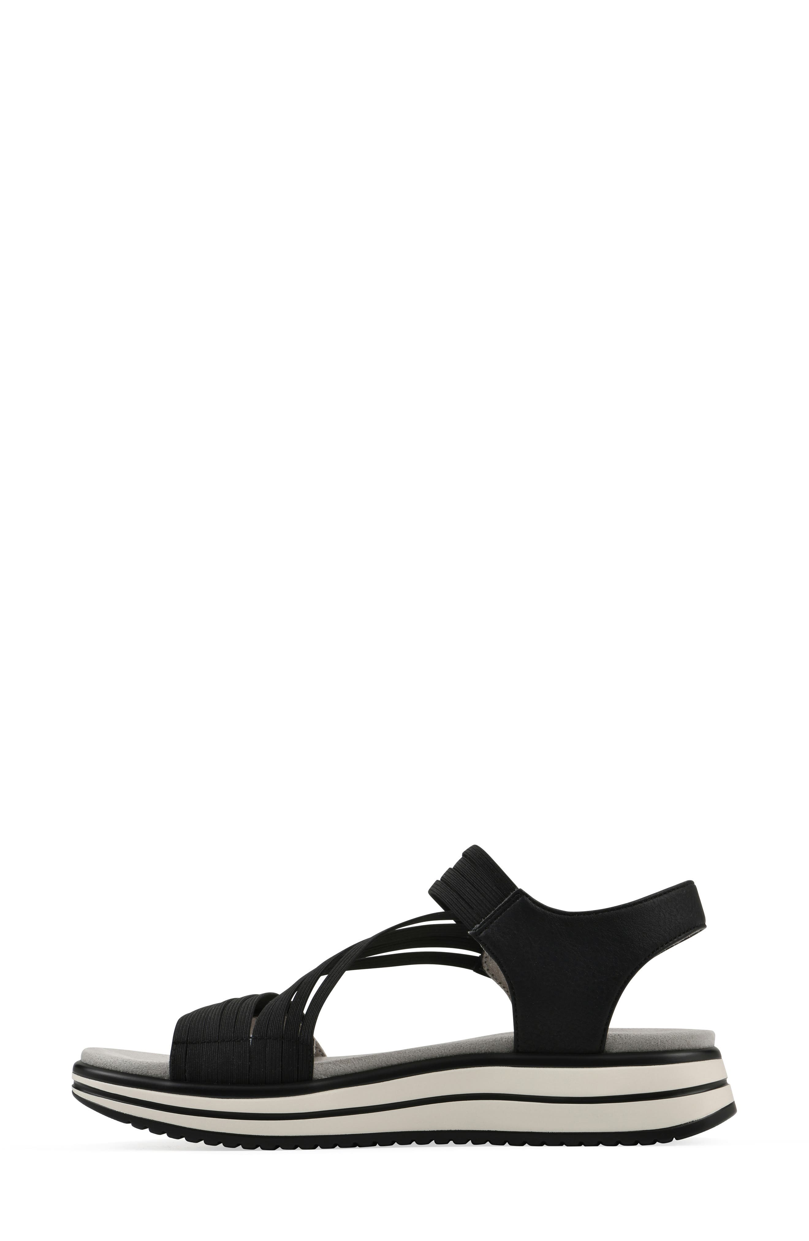 CLIFFS BY WHITE MOUNTAIN Hapford Sandal, Alternate, color, Black Nubuck