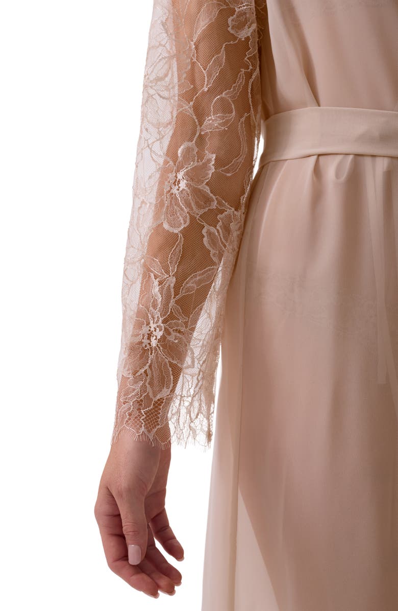 Rya Collection Sincerity Chiffon Robe, Alternate, color, Champagne