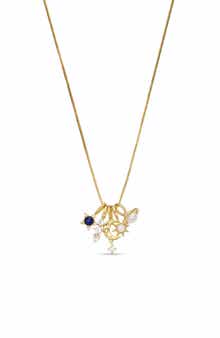 Golden Orbit Charm Necklace