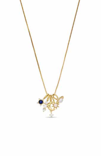 Golden Orbit Charm Necklace