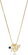 EYE CANDY LOS ANGELES Golden Orbit Charm Necklace