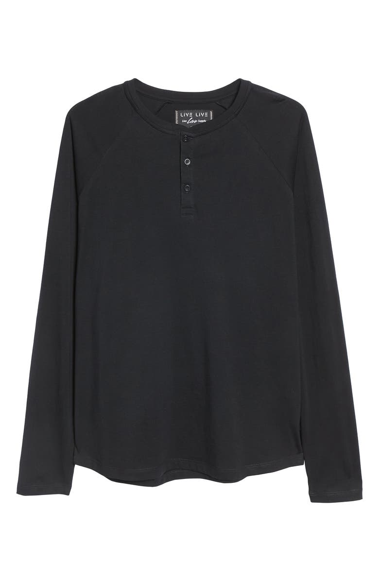 LIVE LIVE Raglan Sleeve Cotton Henley, Alternate, color,