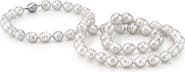 The Pearl Source 10-13mm Opera Length White South Sea Baroque Pearl Necklace