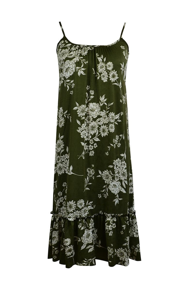 Velvet Torch Floral Ruffle Slip Midi Dress | Nordstromrack