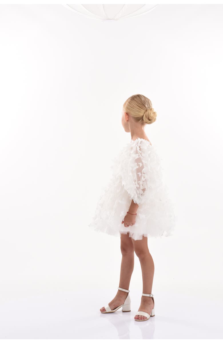 Tulleen Bell Mariposa Dress, Alternate, color, White