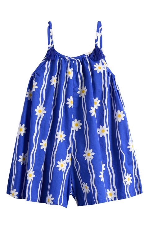 Kids' Daisy Print Cotton Romper