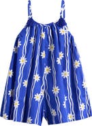 NEXT Kids' Daisy Print Cotton Romper