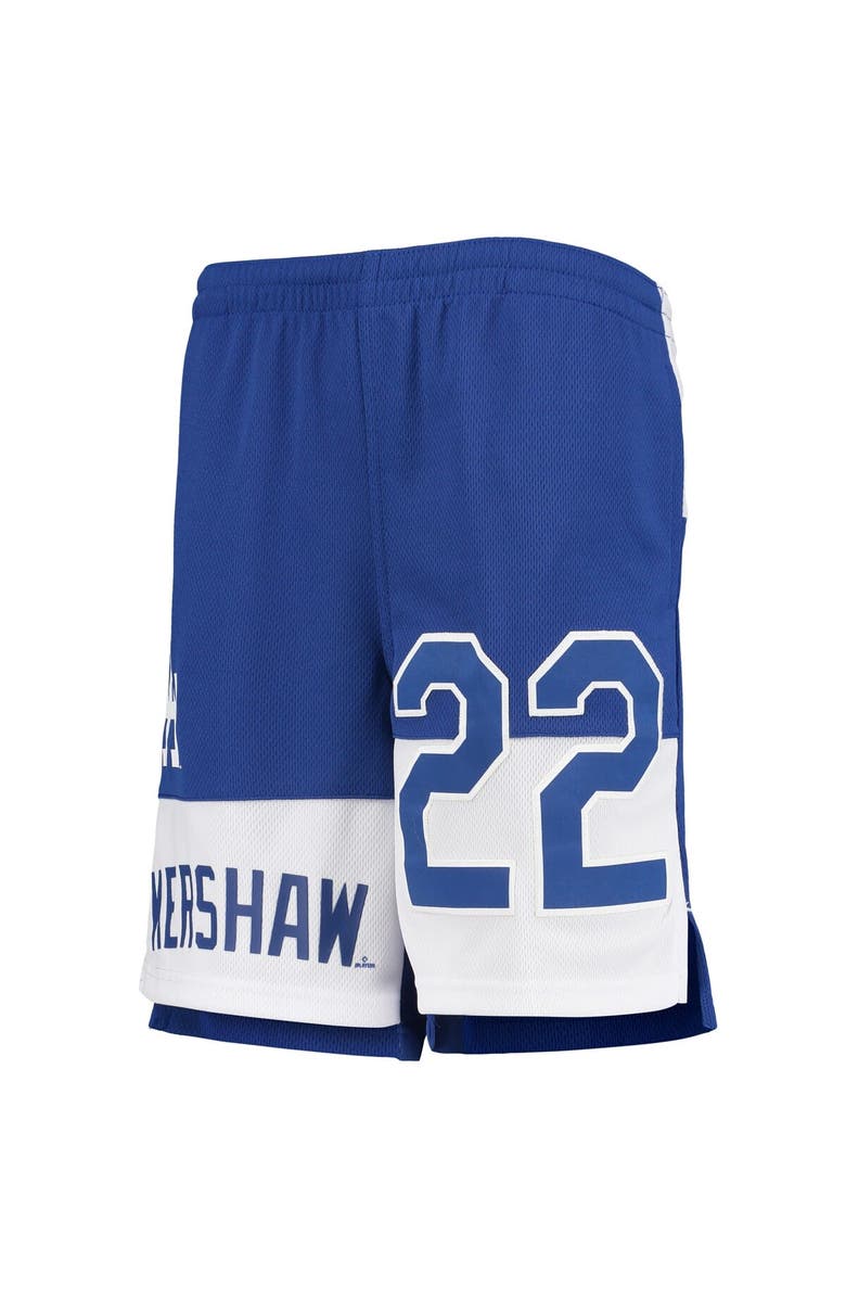 Outerstuff Youth Clayton Kershaw Royal Los Angeles Dodgers Pandemonium Name & Number Shorts, Alternate, color, Royal
