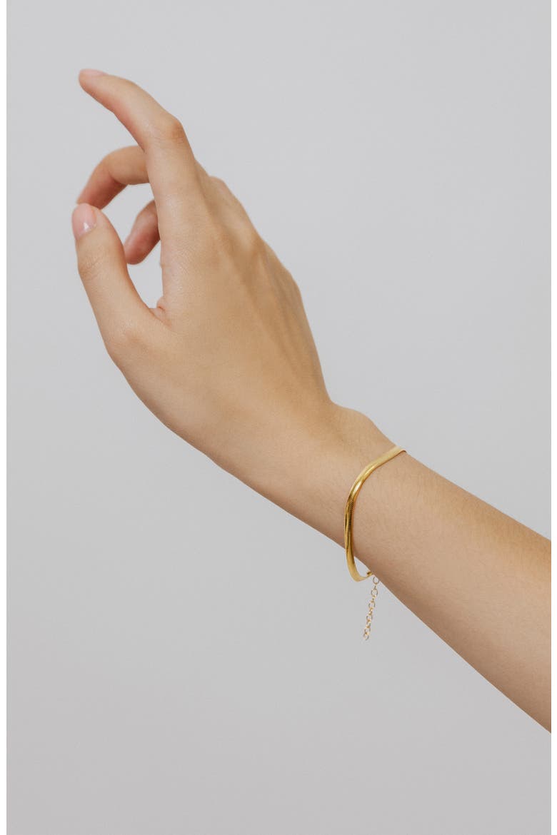 Snake Chain Bracelet, Alternate, color, 18CT GOLD VERMEIL