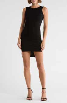 GO COUTURE High/Low Jersey Minidress
